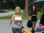 Preview 3 of Summer Heat: Hot Sexy College Girl On A Summer Campus In The Woods, 3D-Ep4