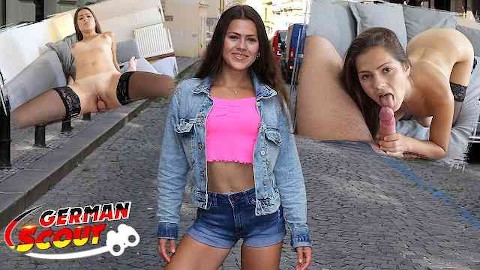 ROUGH SEX makes Teen Cum  Cute Serina Gomez with Tight Ass - Pickup and Fuck GERMAN SCOUT