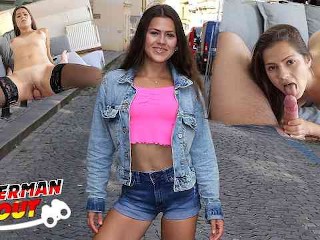 ROUGH SEX Faz Teen Cum Cute Serina Gomez com Bunda Apertada - Pickup and Fuck GERMAN SCOUT