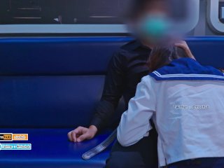 4K Thai Cut, Hornyrisa gets fuckedon a train [thai amateur] creampie.