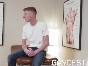 Preview 1 of Gaycest - Medical office daddy breeds curious ginger son