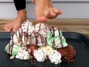 Preview 2 of Asmr Ice Cream Sundae Crush with Sweet Feet