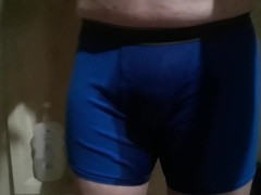 A quick piss before a shower