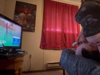 tattooed women, wife, gaming chair, pussy licking orgasm