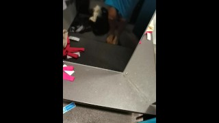 CUMMING IN PRIMARK CHANGING ROOM SO CREAMY PUSSY