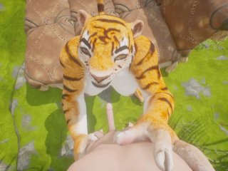 wild life, pov, cartoon, blowjob