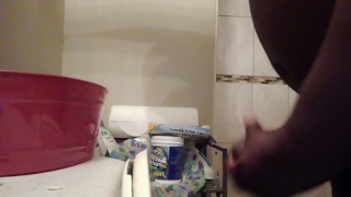 Masturbation in the bathroom 