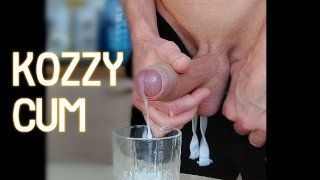 Jerking A Massive Cum Load Into A Glass And Drinking Cum
