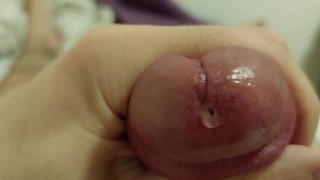 Grande cazzo sborra 3 VOLTE in 2 MINUTI! 2 orgasmi rovinati e lubrificante per sperma