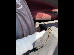 Video Surprise Handjob While I Was Driving Down The Highway Ending With A Loud Moaning Orgasm