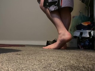 シャワー後の新鮮な足と足の裏