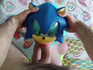 Sexy Sonic Cosplay Bad Dragon Dildo Cara Follada Divertido Porno Falla Latina Muñeca Sexual Hentai