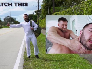 GAYWIRE - Bruce Beckham трахает путешествующего автостопом моряка Derek Bolt