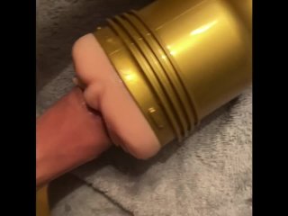 Fucking the sh** out of my FLESHLIGHT! STAMINA Training unit.