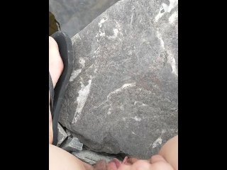 fetish, pissing, outdoors, vertical video