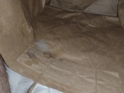Preview 6 of Clothes paper bag filled with a cumshot