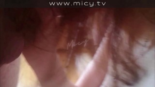 Micy is giving blow job like a little bitch