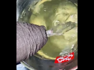 Pissing to the glass watch me 