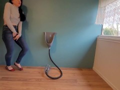 Nerdy Faery Seeing Double at the Urinal