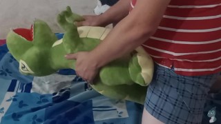 Groene dinosaurus t-rex fun #6