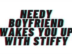AUDIO ONLY: Needy Boyfriend wakes you up with his hard cock. cums inside saying "I love you"