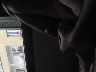 Neighbor can't stop watch me masturbating at window