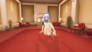 3D HENTAI 女仆用脚抚摸你的鸡巴，直到你射精