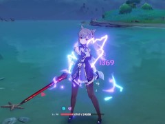 Keqing - Genshin Impact ryona + ragdoll - English/ Japanese リョナ/ Korean 료나/ Chinese 良娜