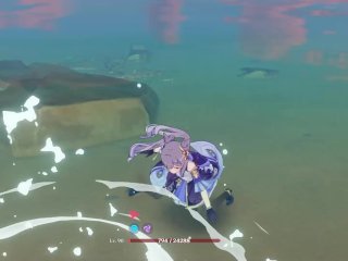 Keqing - Genshin Impact ryona + ragdoll - English/ Japanese リョナ/ Korean 료나/ Chinese 良娜