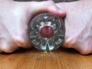 Preview 3 of Guy Humping Fleshlight And loud Moaning Cumshot - Intense Hard Moaning