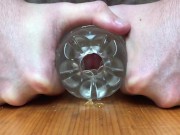 Preview 6 of Guy Humping Fleshlight And loud Moaning Cumshot - Intense Hard Moaning