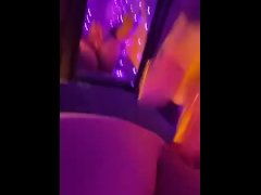 Giant dildo, desperate slut