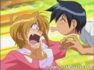 Anime skank gets pussy fingered