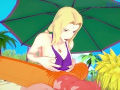 Video Tsunade and Naruto Uzumaki have intense sex on the beach. - Naruto Hentai
