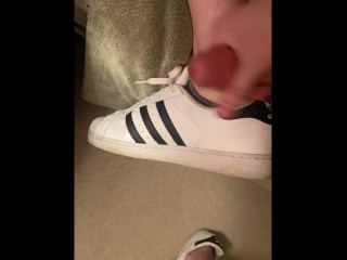 Huge Cumshot on my Adidas Superstars