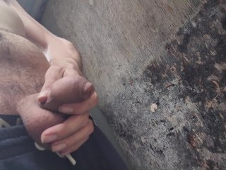 my soft uncut cock pissing