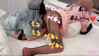 Transvestite who feels good with anal licking and hand job♡