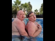 Preview 2 of Daddy Fucks Boy In Swimming Pool