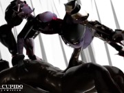 Preview 1 of [Blacked] Widowmaker riding cock like a spider Deep anal [Grand Cupido]( Overwatch )