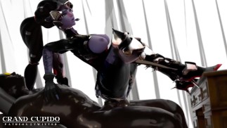 [Blacked] Widowmaker riding cock like a spider Deep anal [Grand Cupido]( Overwatch )