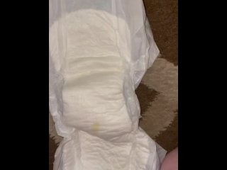 Piss on a diaper 
