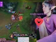 Preview 5 of Tricky Nymph Dominates their League of Legends Game LIVE on Chaturbate!