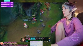 LIVE On Chaturbate Tricky Nymph Dominates Their League Of Legends Game
