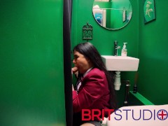 British 18 Year Old In School Uniform Sucks And Swallows At The Gloryhole