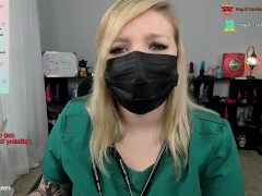 Nurse Edging JOI - Makes Patient Obey For Milking Sperm Sample