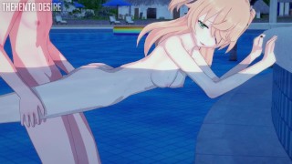 FISCHL FODIDO NA PISCINA HENTAI GENSHIN IMPACT