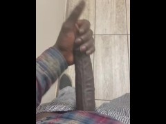 Jacking my dick at work bbc
