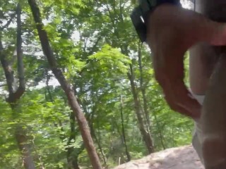 Public Flashing while Hiking. almost Caught