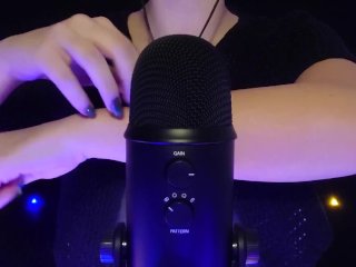 asmr, solo female, cratching, brunette