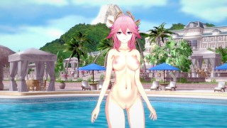 MIKO ASS GENSHIN IMPACT DEEP IN YAE